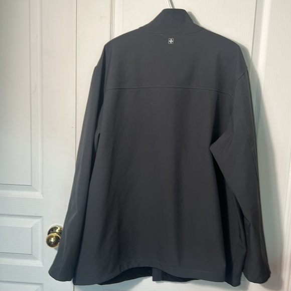 SWISS TECH MEN DARK GRAY SOFT SHELL FLEECE LINED JACKET IN SIZE 2XL - Picture 4 of 7